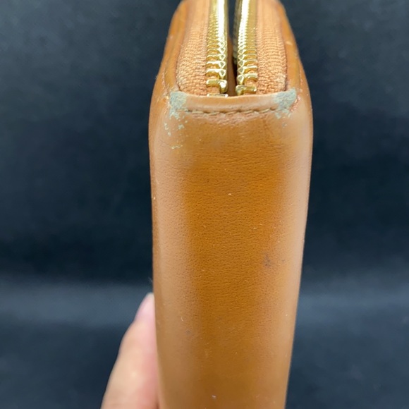 Tory burch cognac brown zip wallet - Picture 5 of 11